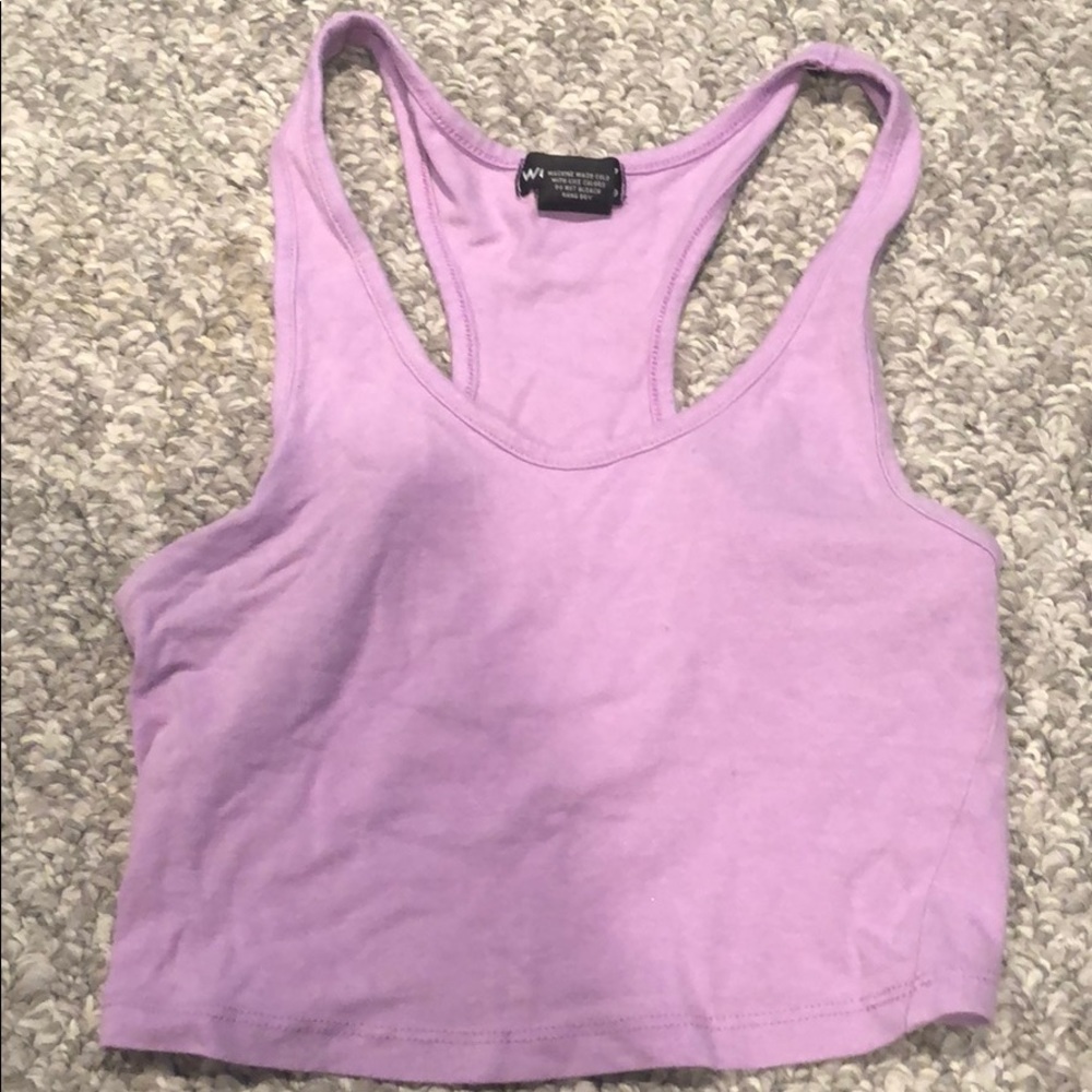 Purple crop top
